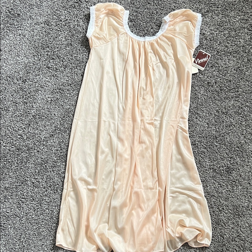Vivana Vintage Soft Peach Nightgown.